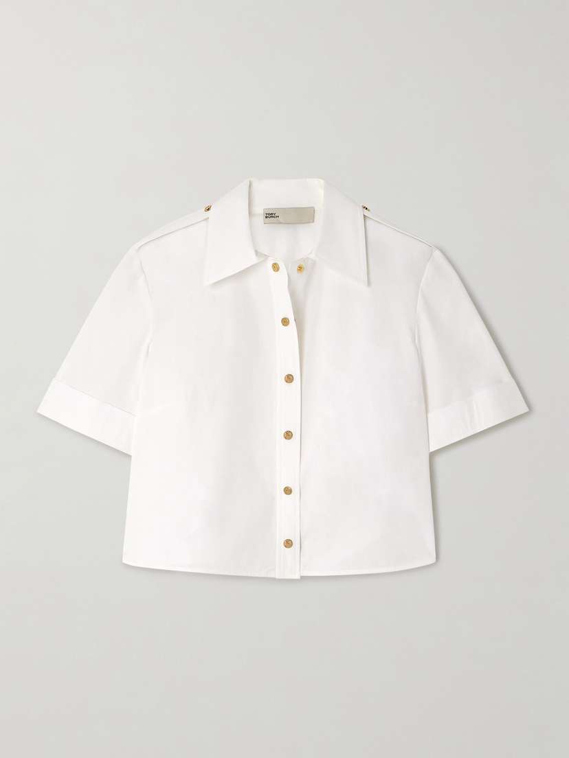 Tory Burch Cotton-blend Poplin Shirt