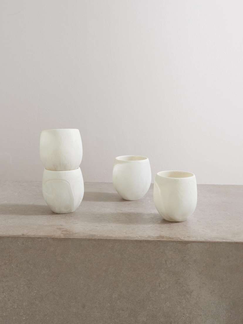 Dinosaur Designs Rock Large Set Of Four Resin Cups