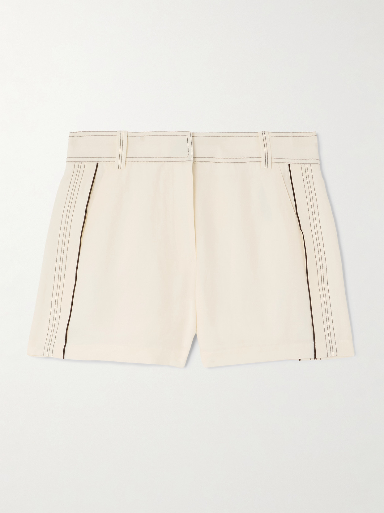 Tory Burch Piped Woven Shorts