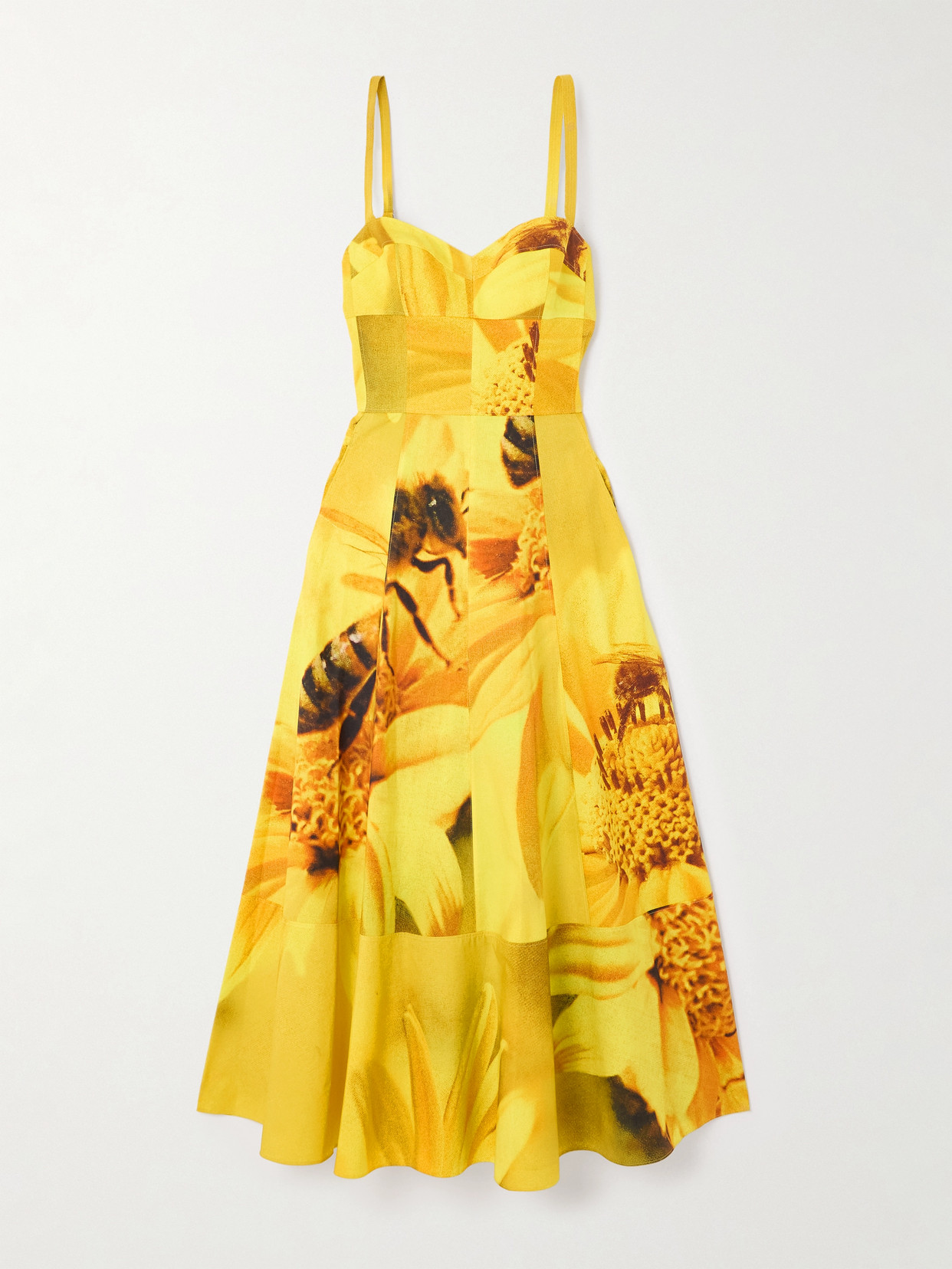 Tory Burch Printed Cotton-blend Poplin Midi Dress