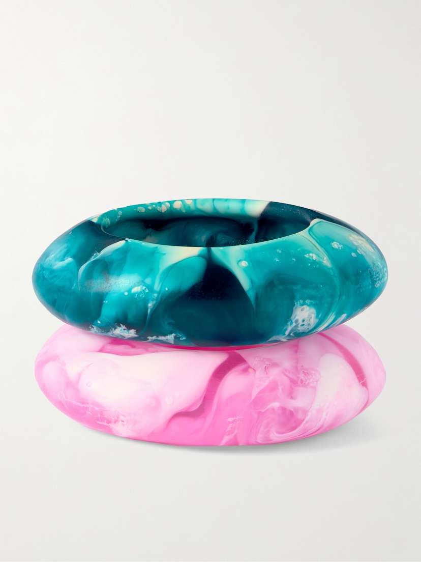 Dinosaur Designs Rock Medium Set Of Two Resin Bangles