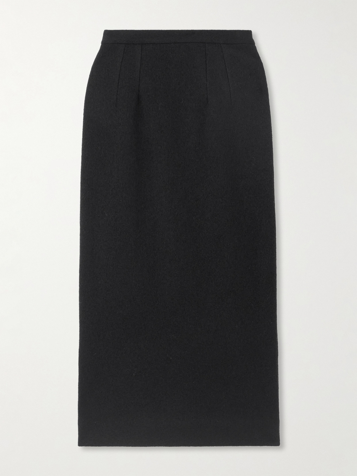Dolce & Gabbana Wool Midi Skirt In Black