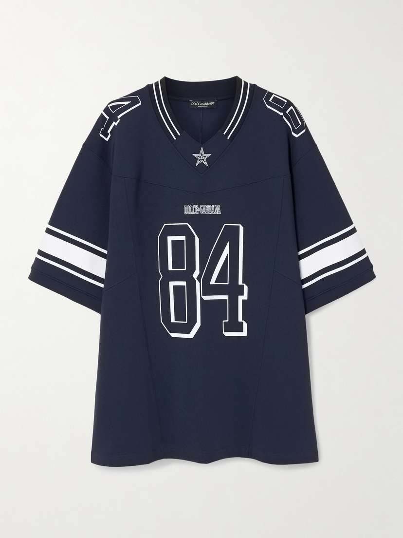 Dolce & Gabbana Oversized Printed Stretch-jersey T-shirt