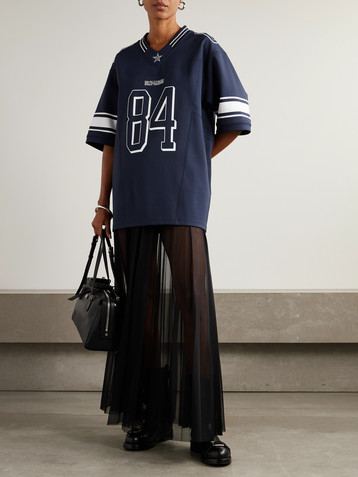 Dolce&Gabbana Oversized printed stretch-jersey T-shirt