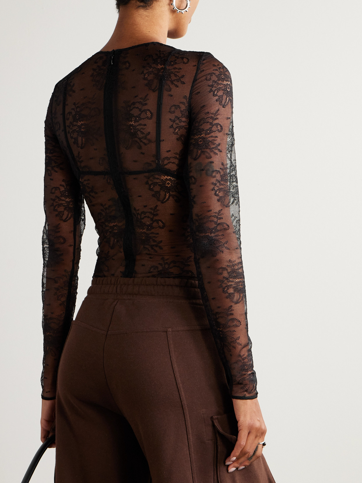 Dolce & Gabbana Lace Body In Black