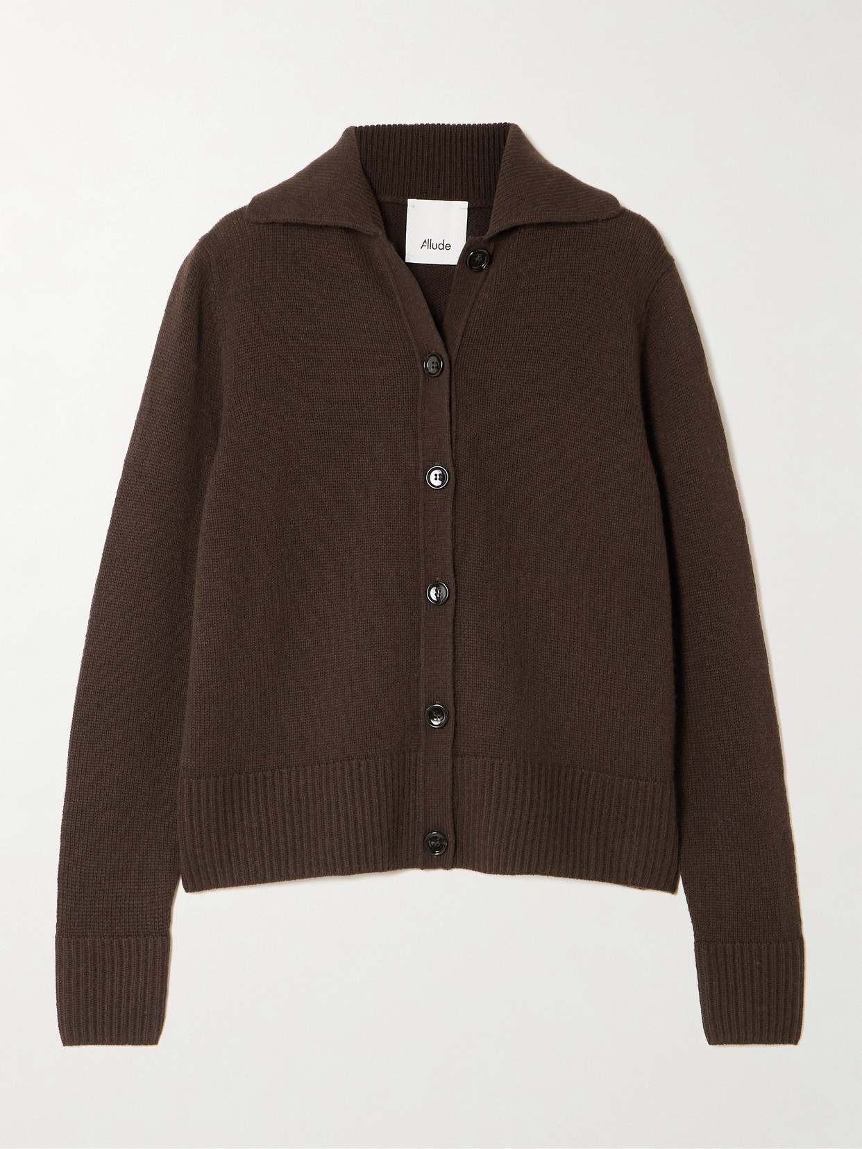Allude Cashmere Cardigan In Brown