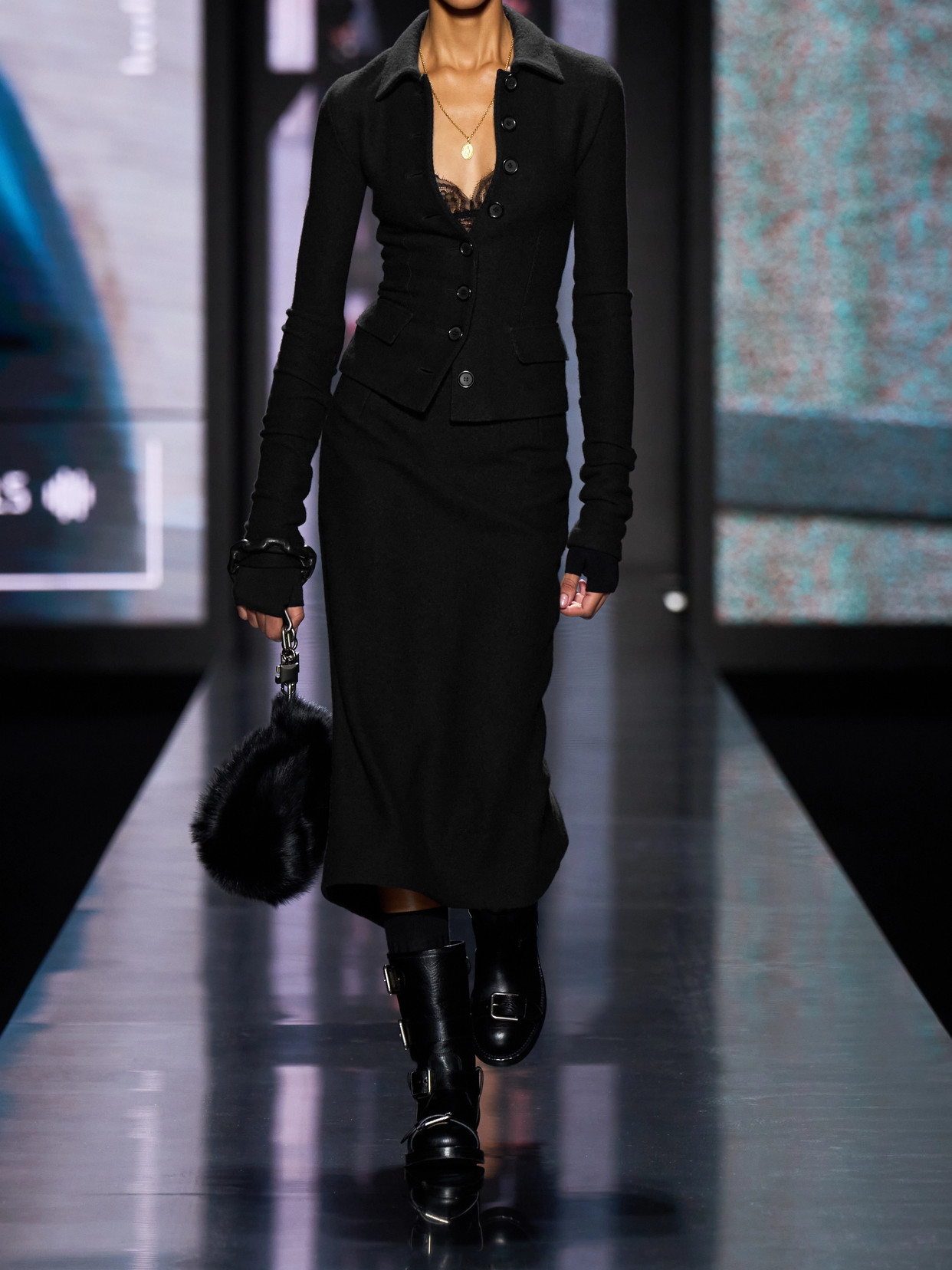 Dolce & Gabbana Wool Jacket In Black