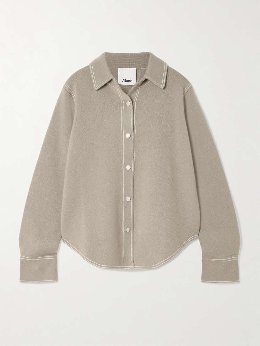 Allude Wool And Cashmere-blend Shirt