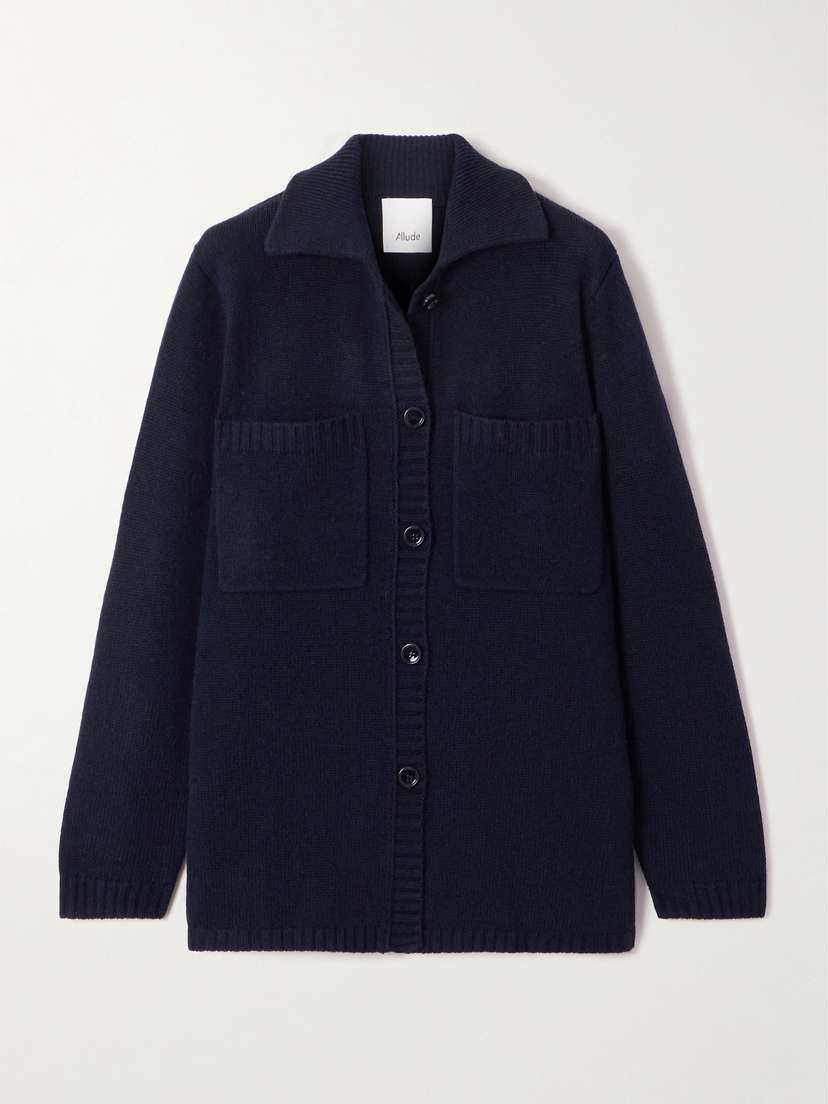 Allude Wool And Cashmere-blend Cardigan