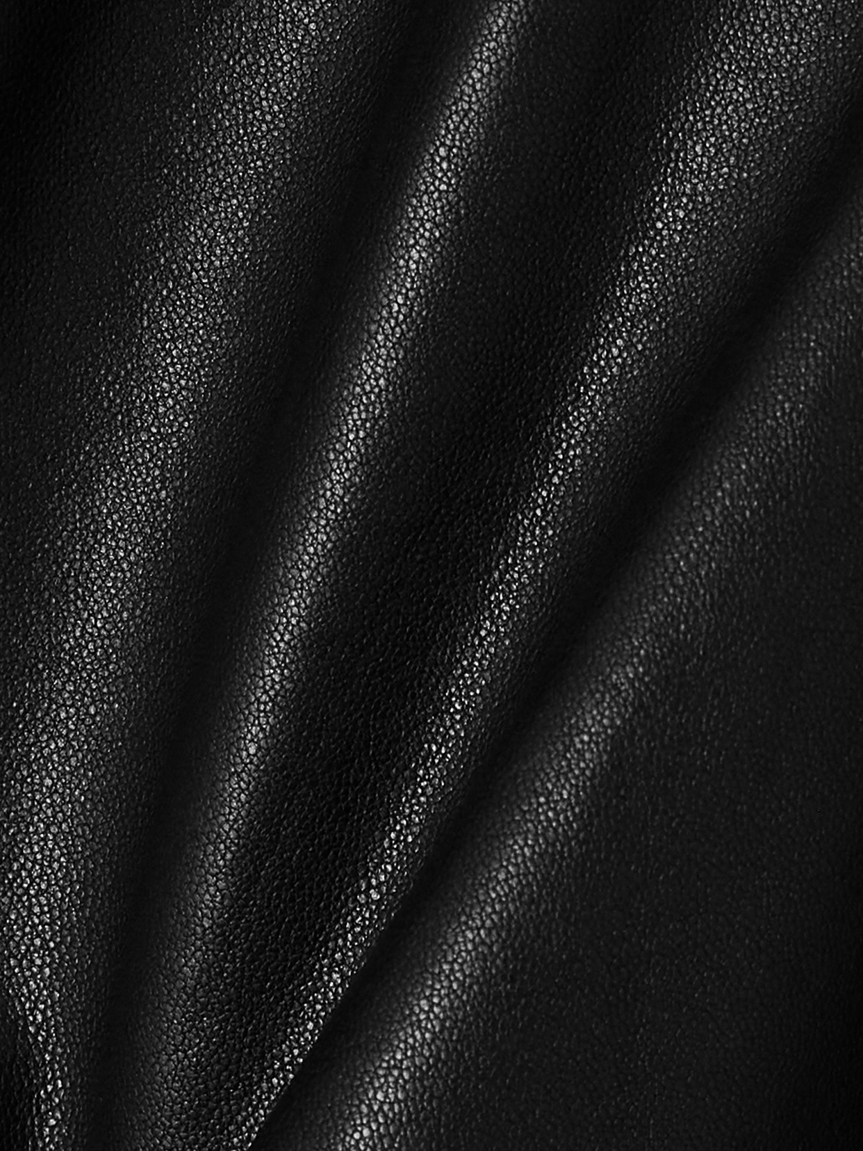 Dolce & Gabbana Slim Stretch Leather Pant In Black