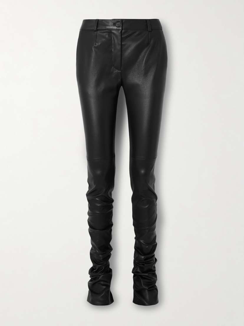 Dolce & Gabbana Leather Skinny Pants