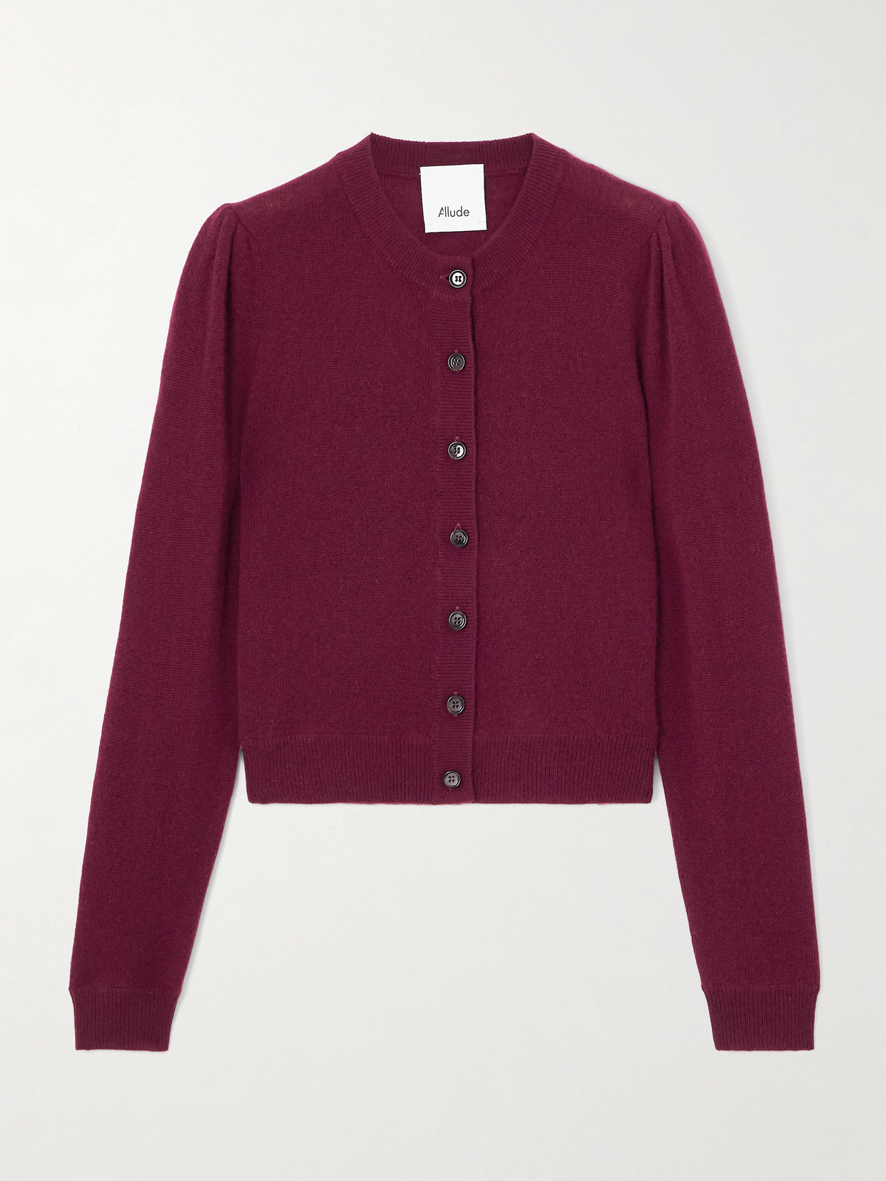 Allude Cashmere Cardigan In Burgundy