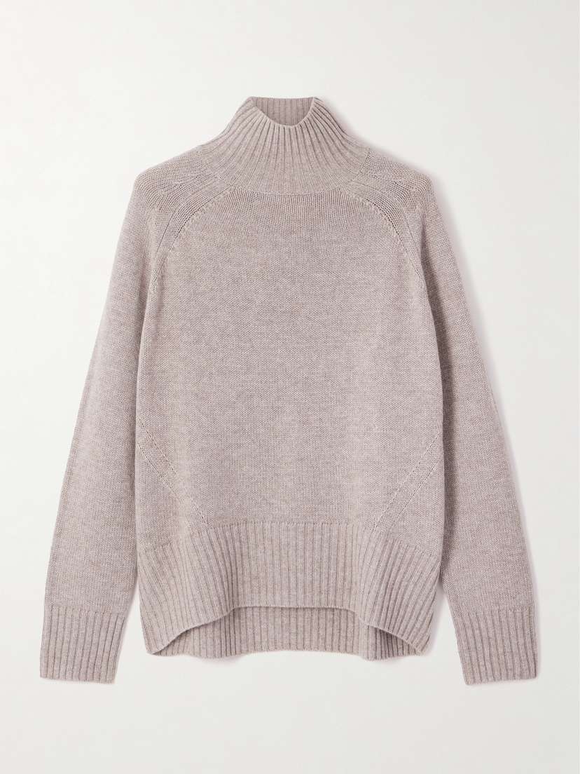 Allude Ribbed Wool And Cashmere-blend Turtleneck Sweater