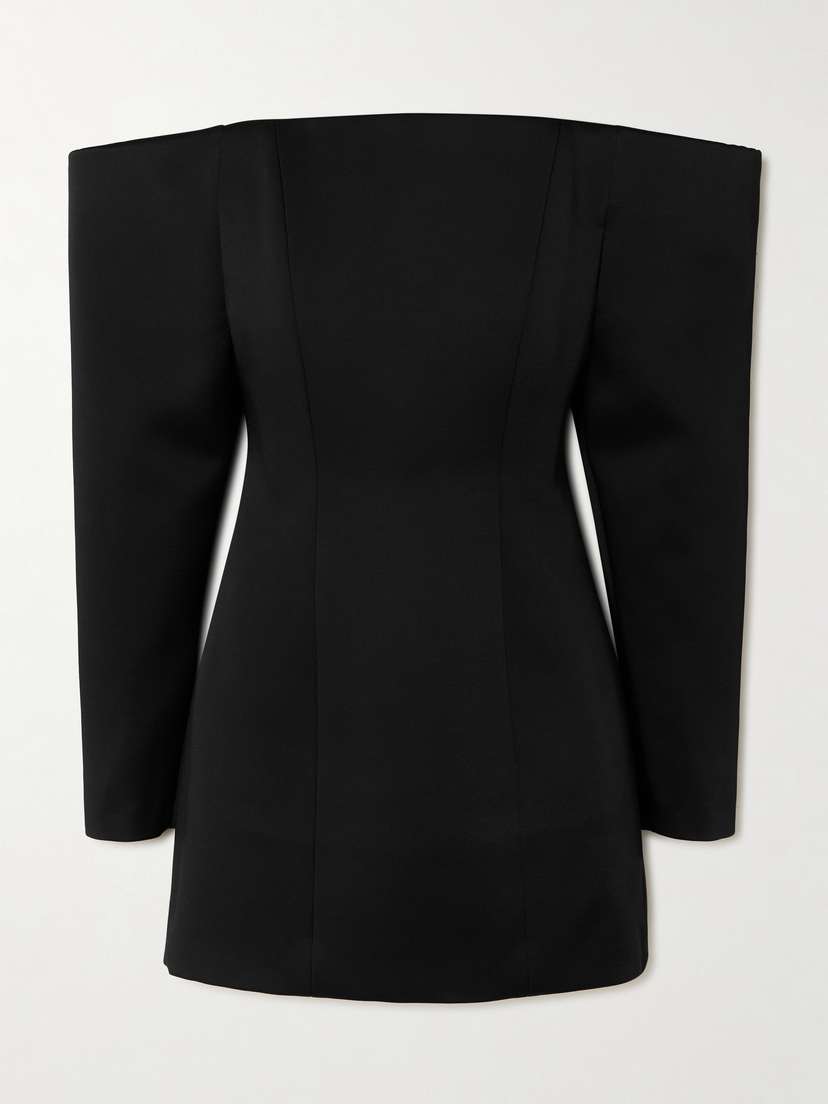Stella McCartney Off-the Shoulder Stretch-satin Mini Dress
