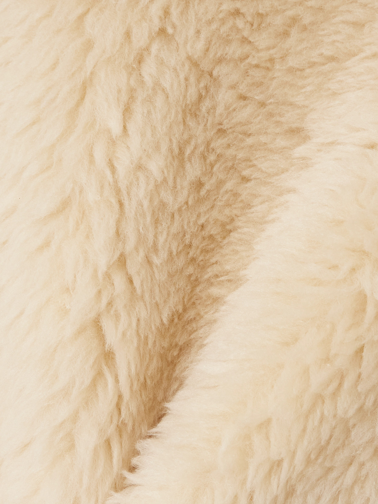 Wool-Blend Fleece Coat