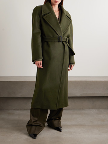 Stella McCartney Belted double-breasted wool coat