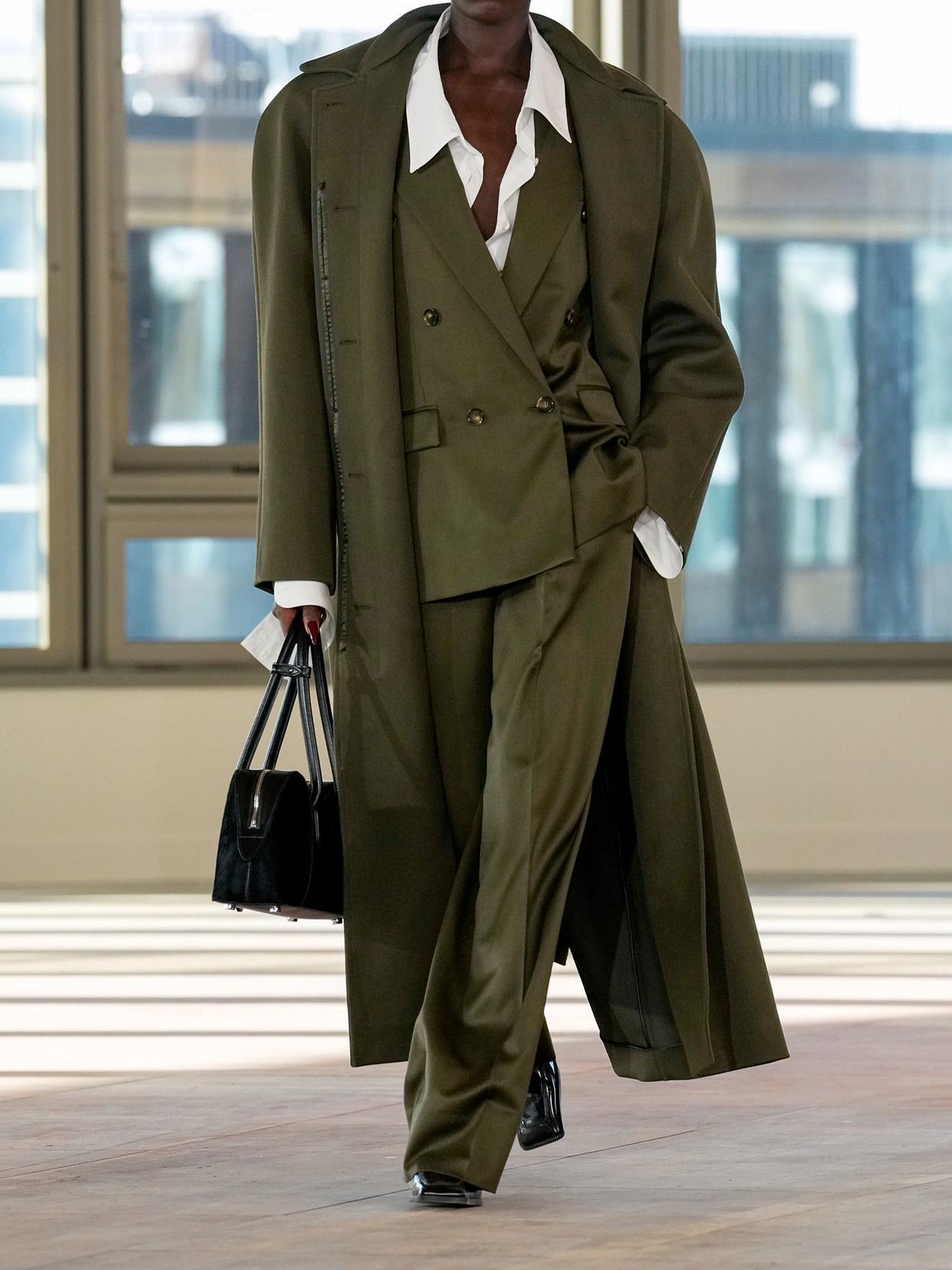 Belted Double-Breasted Coat