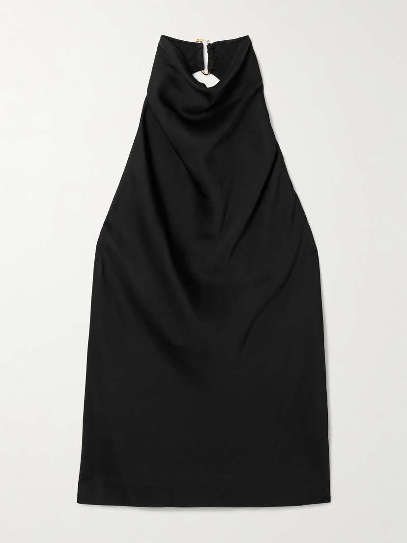 Stella McCartney Draped Satin Halterneck Top