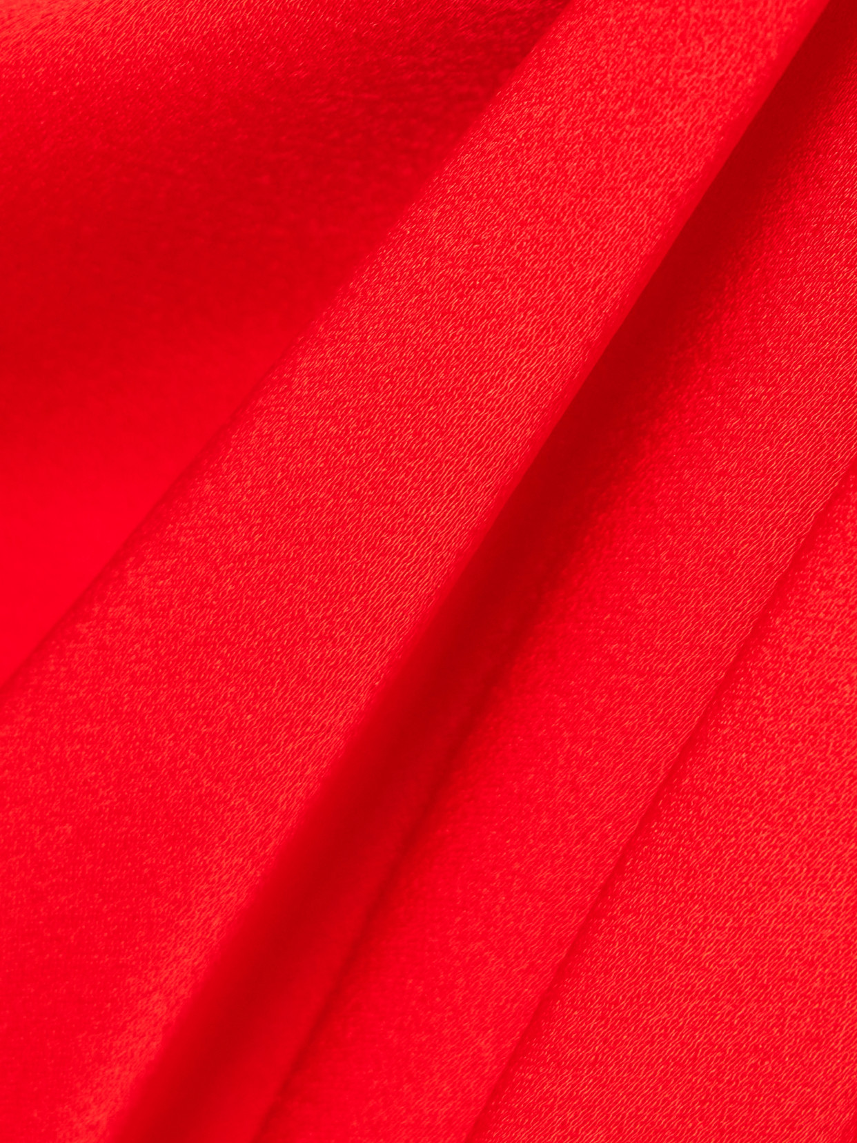 Stella Mccartney Draped Satin Halterneck Top In Red