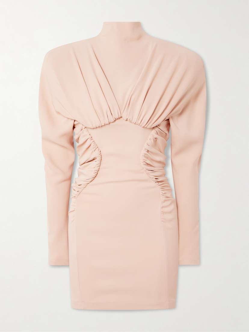 Stella McCartney Ruched Crepe Mini Dress