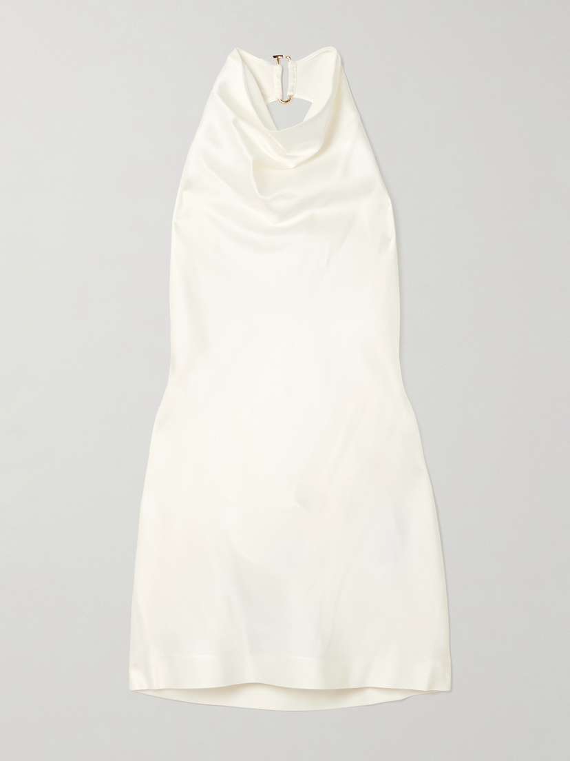Stella McCartney Draped Satin Halterneck Top