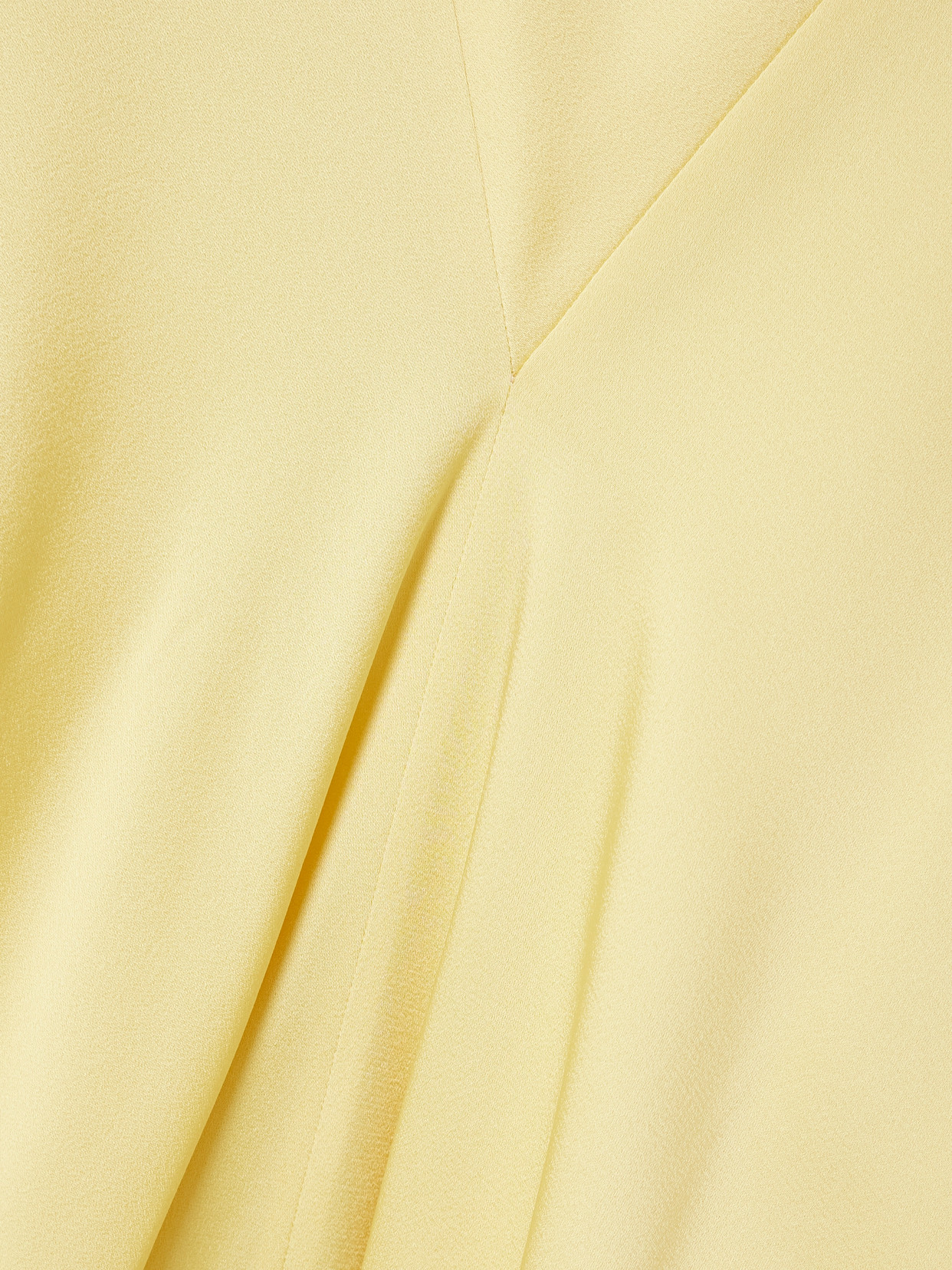 Stella Mccartney Satin Gown In Yellow