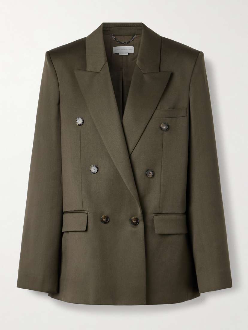 Stella McCartney Double-breasted Wool-crepe Blazer