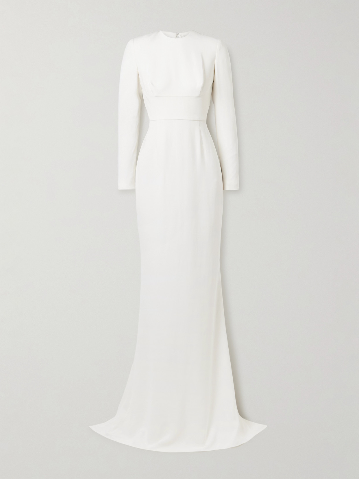 Stella Mccartney Open-back Crepe Gown In White