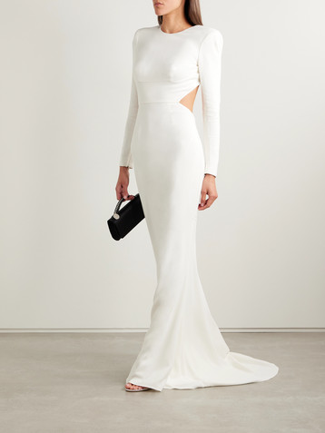 Stella McCartney Open-back crepe gown