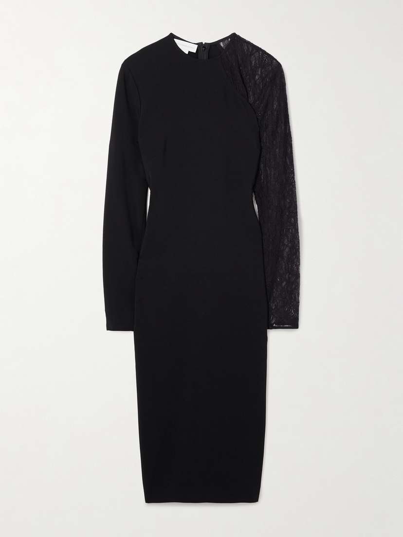 Stella McCartney Miracle Lace-trimmed Crepe Dress