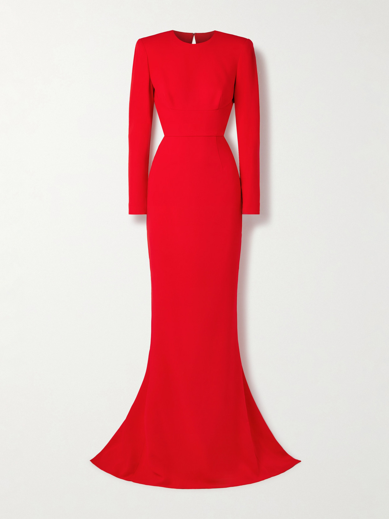 Stella Mccartney Open-back Crepe Gown In Red