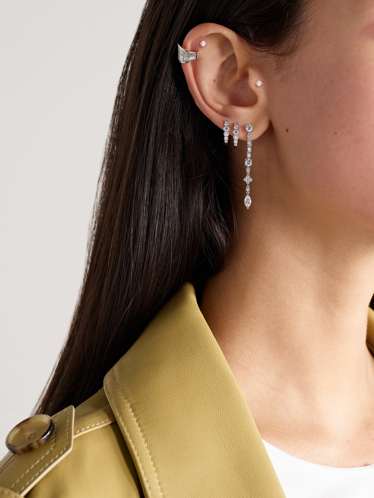 Anita Ko Vivi 18-karat White Gold Diamond Earrings