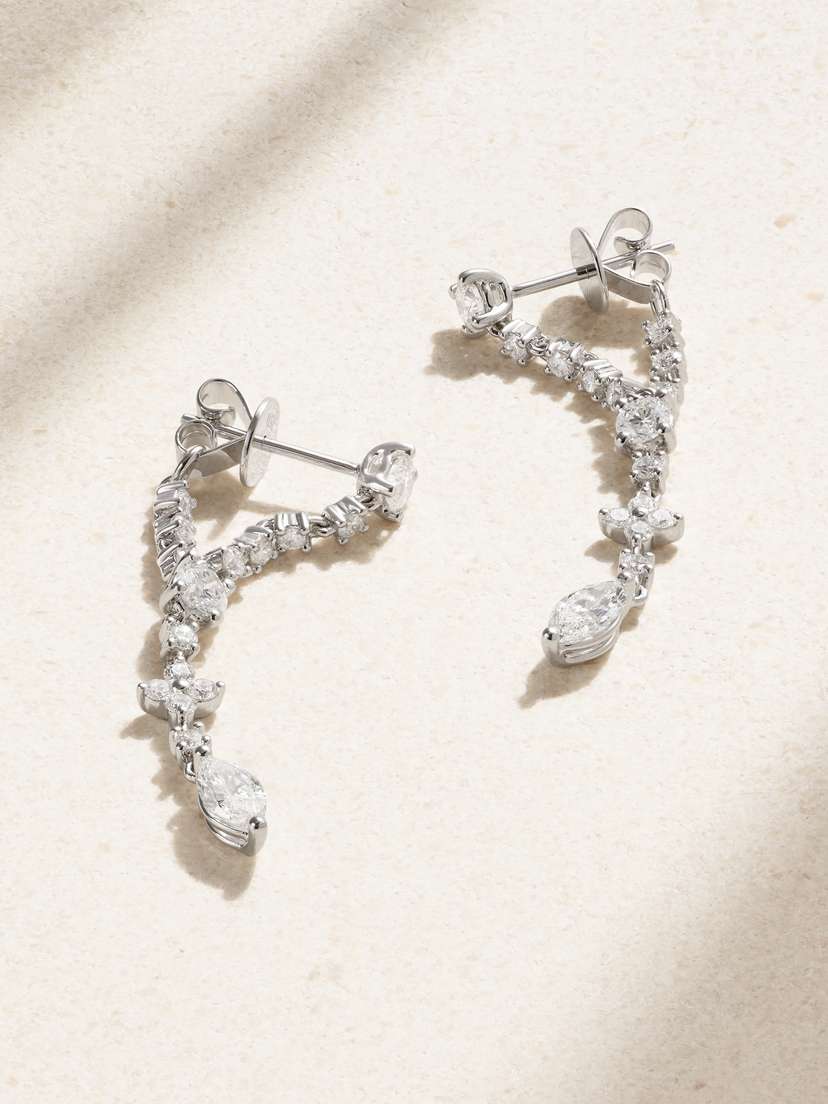 Anita Ko Vivi 18-karat White Gold Diamond Earrings