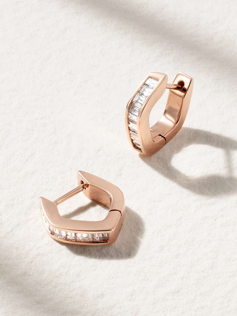Anita Ko Georgie 18-karat Rose Gold Diamond Earrings
