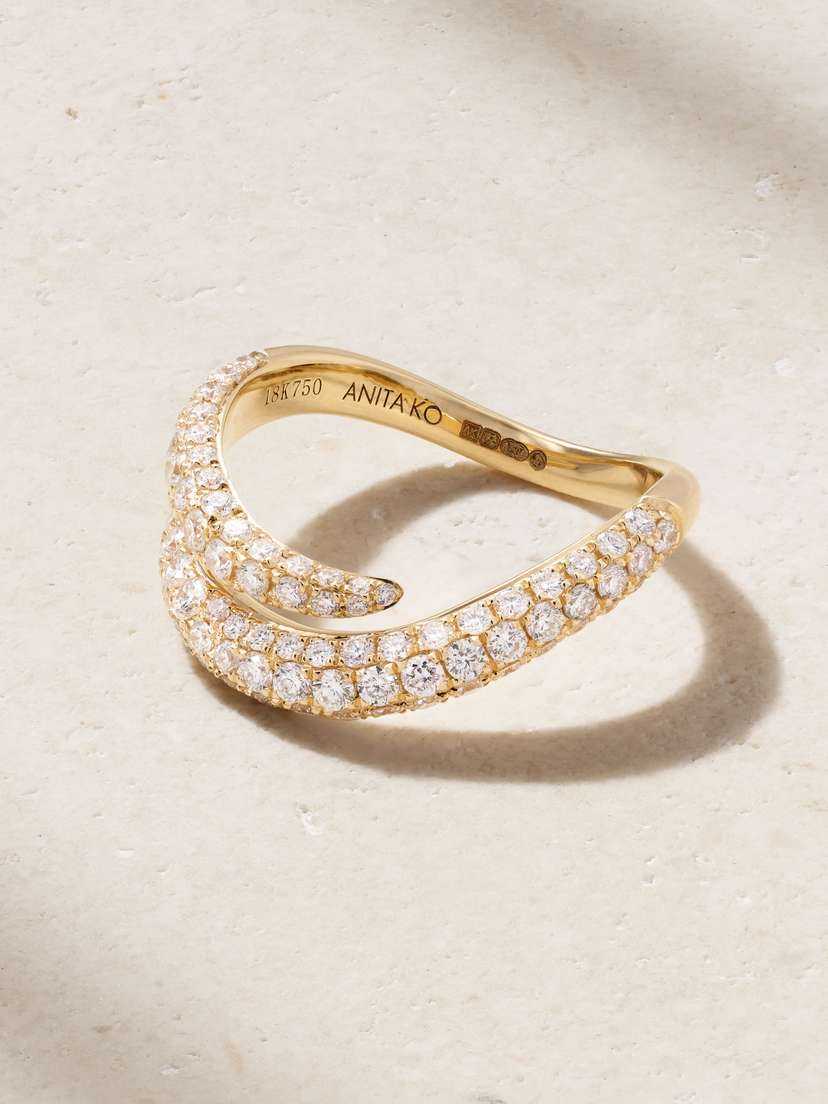 Anita Ko Zara 18-karat Gold Diamond Ring