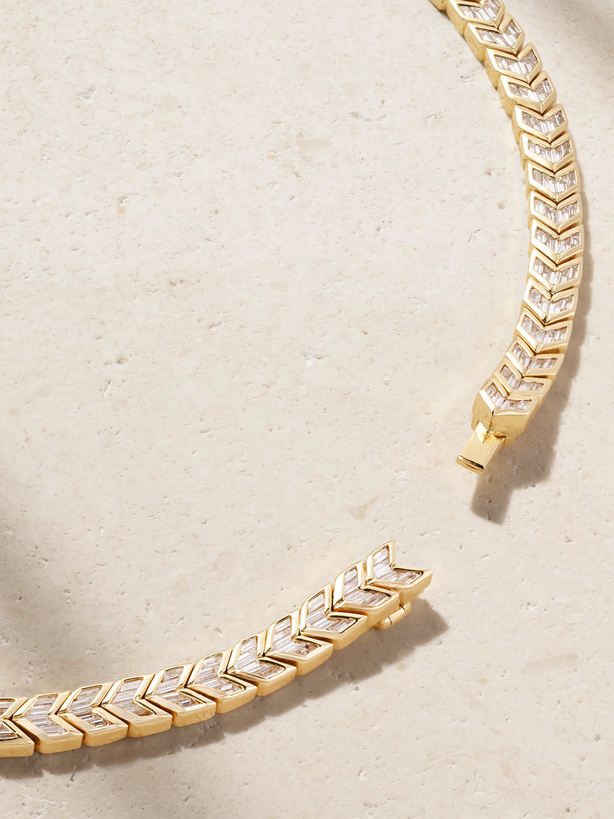 Anita Ko Arrow 18-karat Gold Diamond Choker In Gold