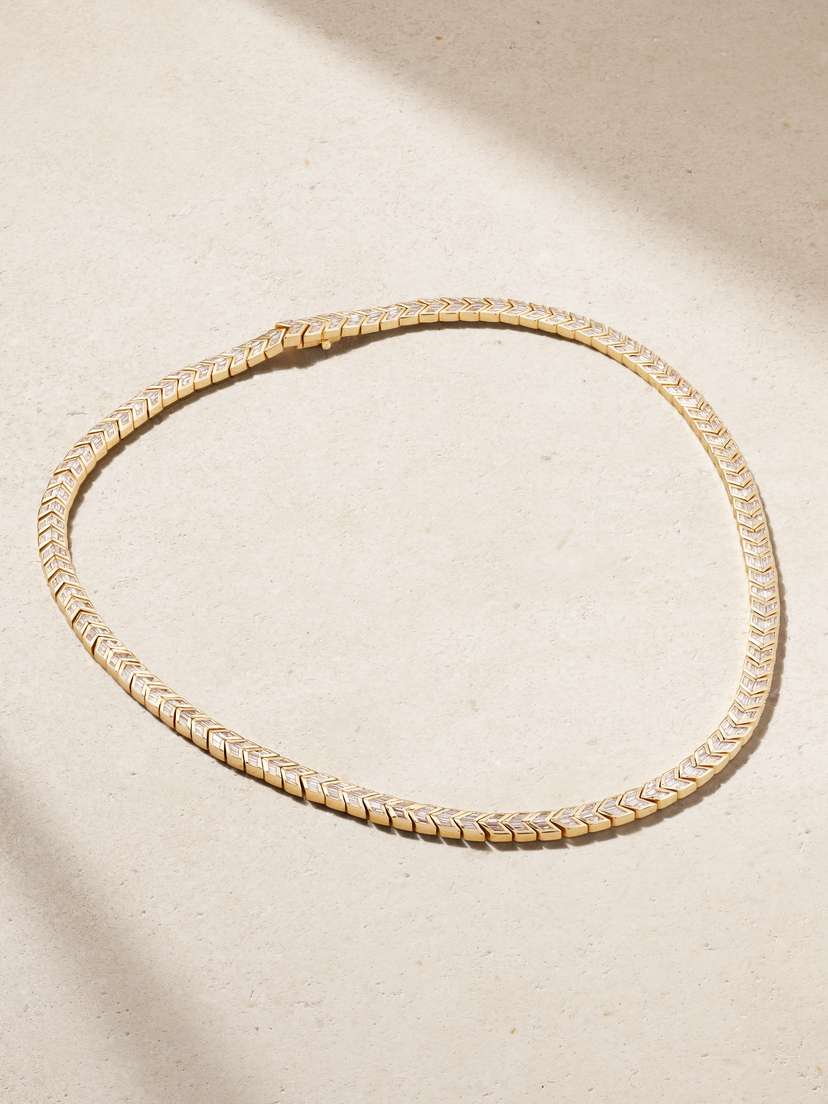 Anita Ko Arrow 18-karat Gold Diamond Choker
