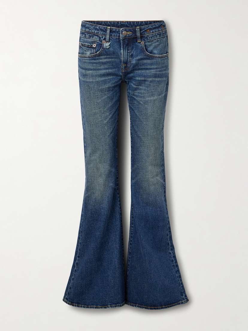 R13 Overflow Boy Low-rise Flared Jeans
