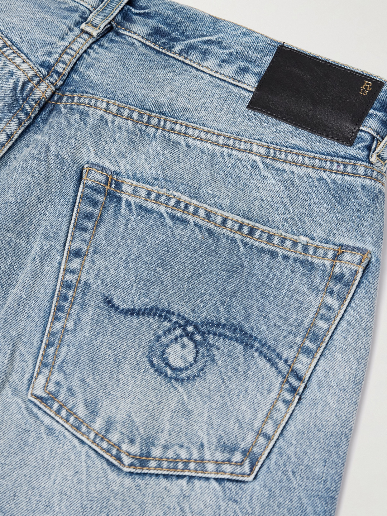 R13 X-boyfriend Jeans In Blue