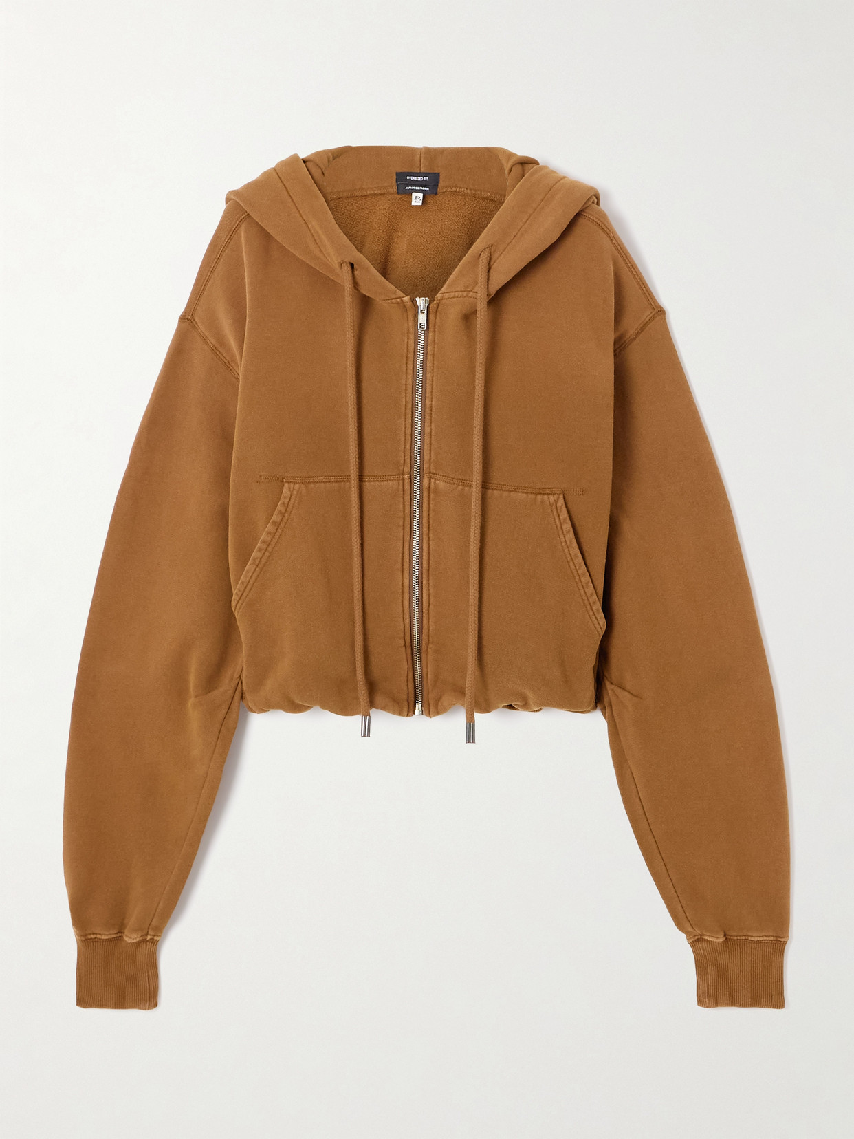 R13 Balloon Oversized Cotton-jersey Hoodie In Brown