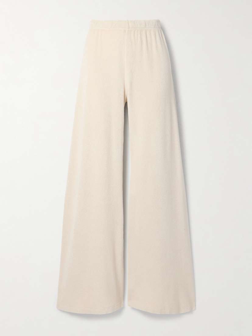 Suzie Kondi Zephyra Cotton-blend Terry Flared Track Pants