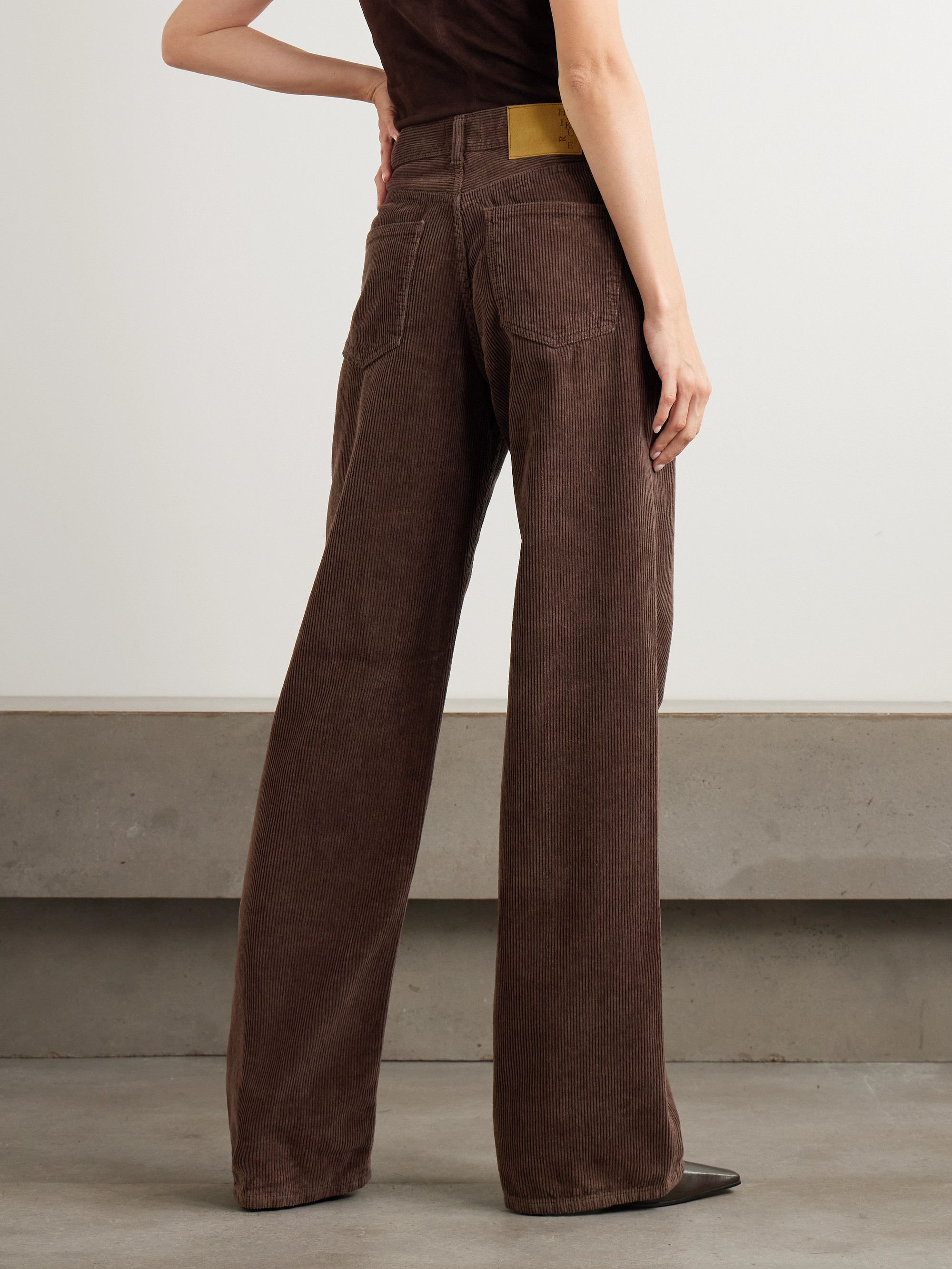 Haikure Korea wide-leg cotton-corduroy pants