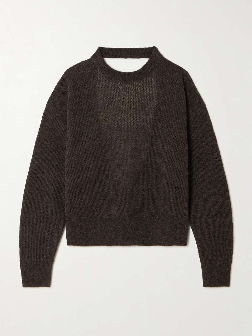 Haikure Blair Open-back Ribbed-knit Sweater
