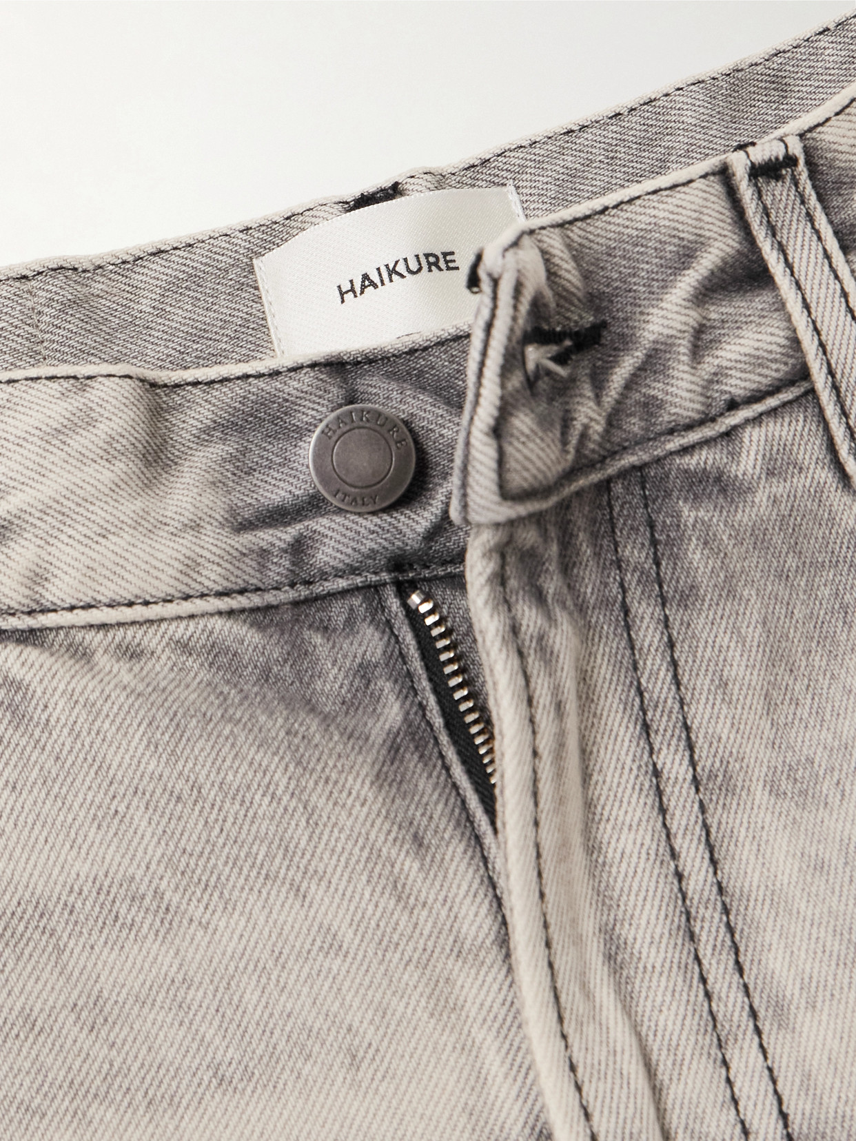 Haikure 5-pocket Trousers With Belt Loops And Contrast Stitching In Gray