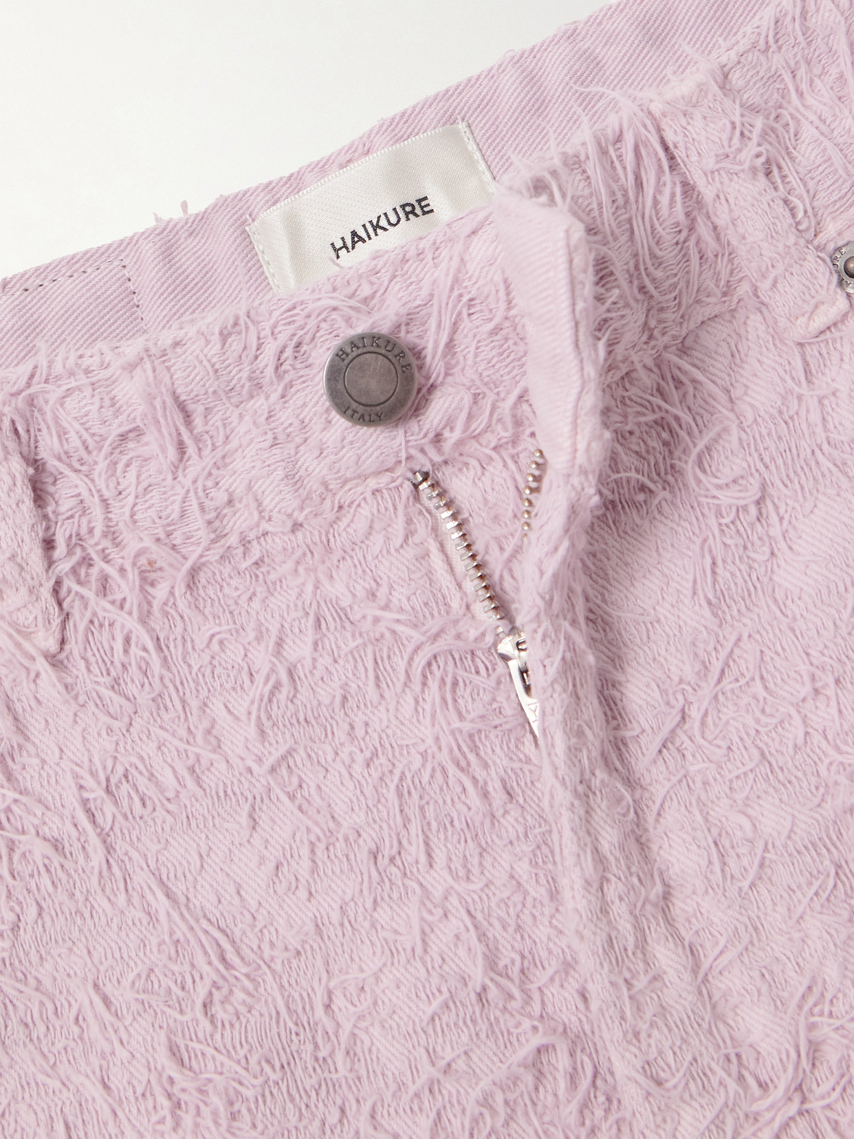 Haikure Bibi Brushed High-rise Barrel-leg Jeans In Pink