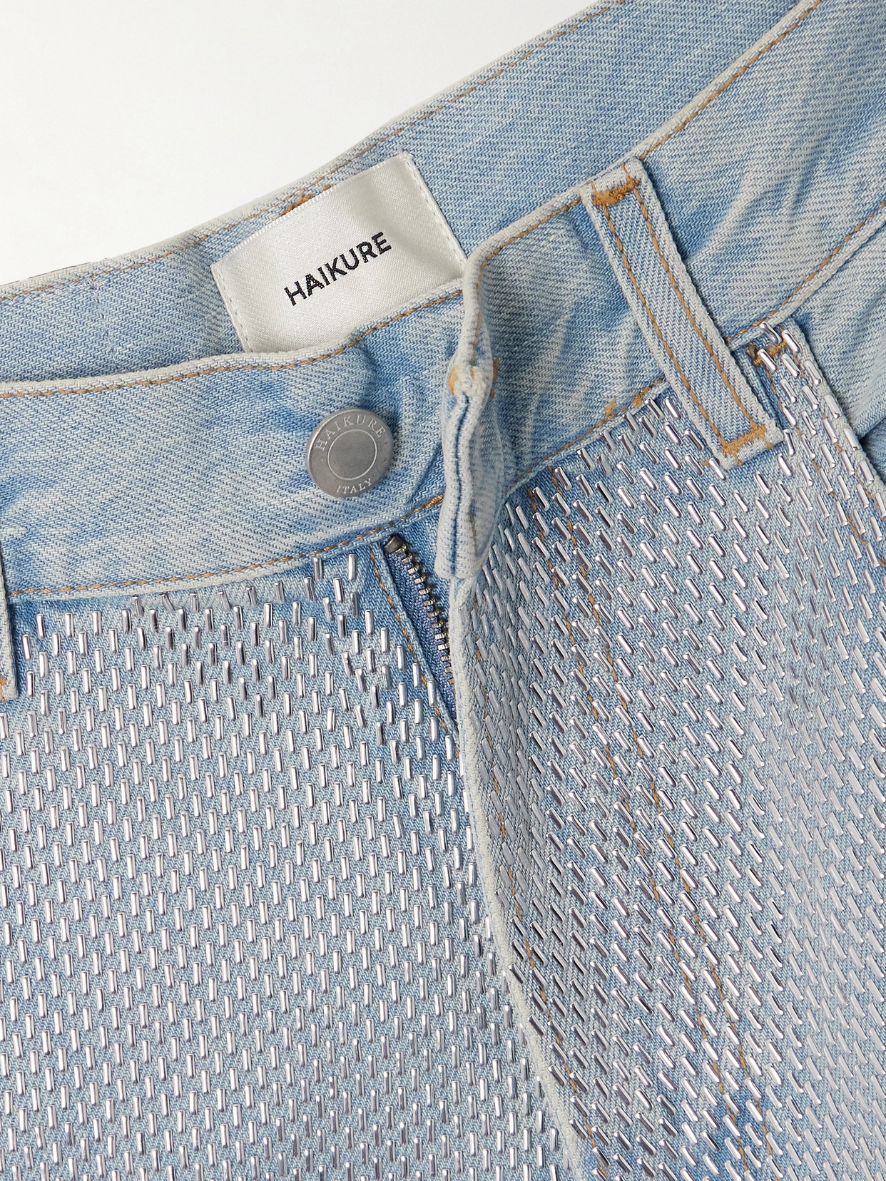 Bibi Embellished High-Rise Jeans