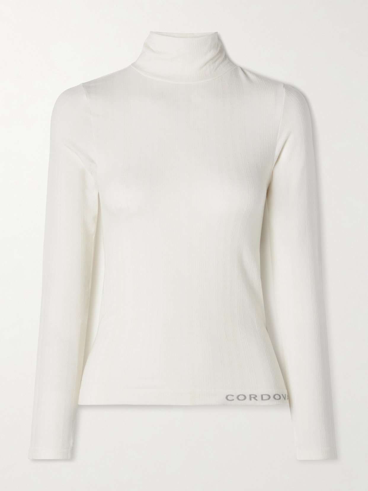 Sol Ribbed Stretch-Jersey Turtleneck Top