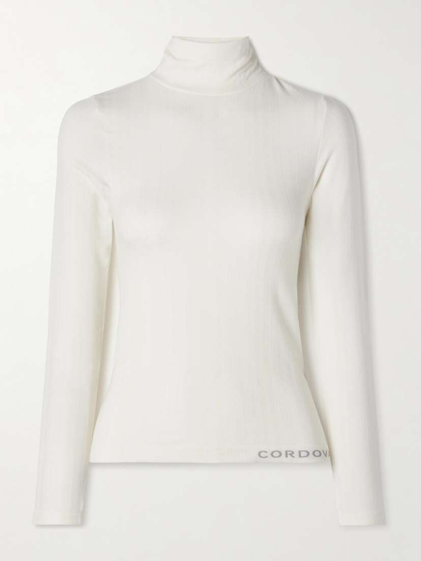 Cordova Sol Ribbed Stretch-jersey Turtleneck Top