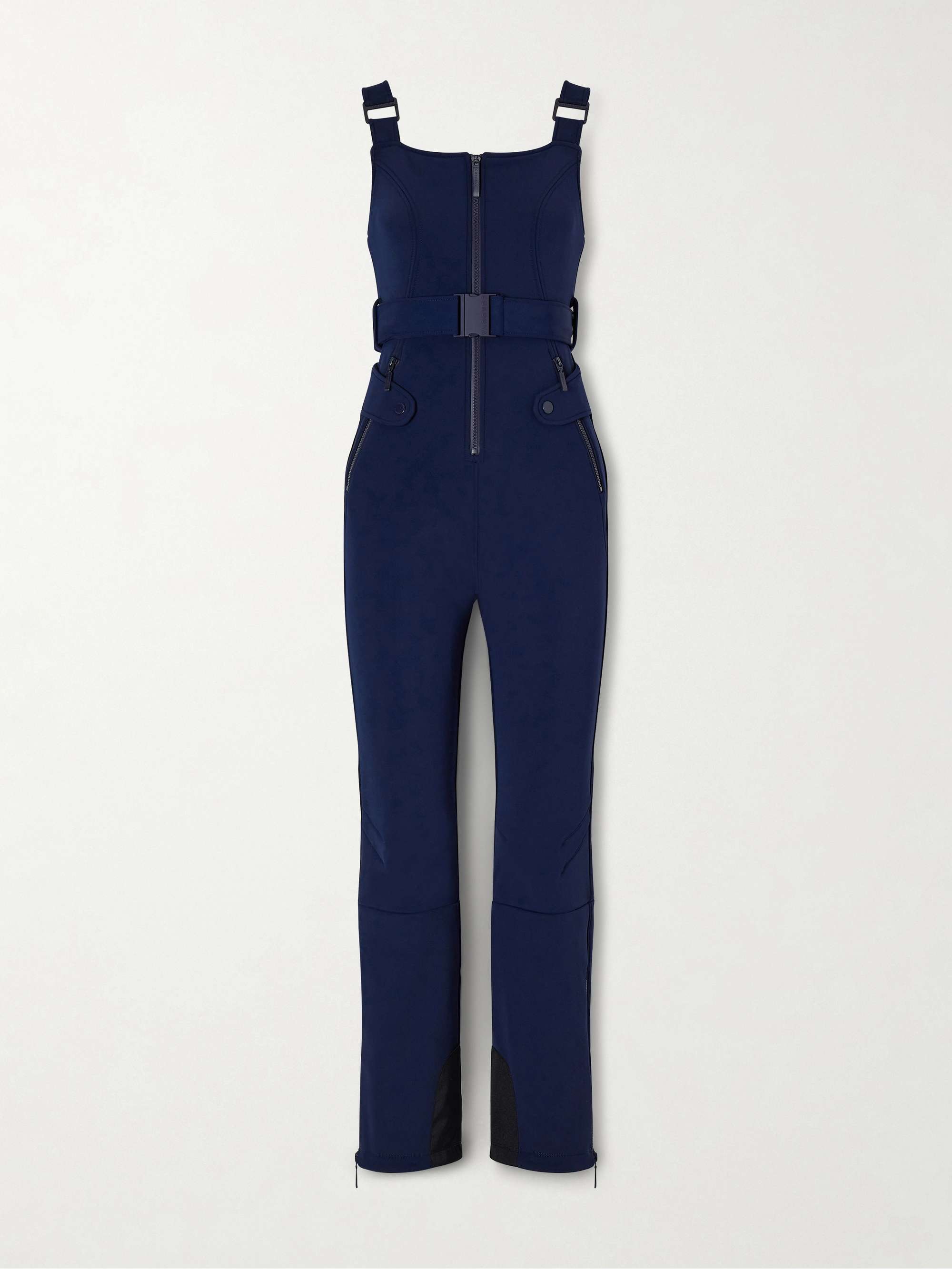 CORDOVA Fernie belted gingham seersucker ski salopettes | NET-A-PORTER