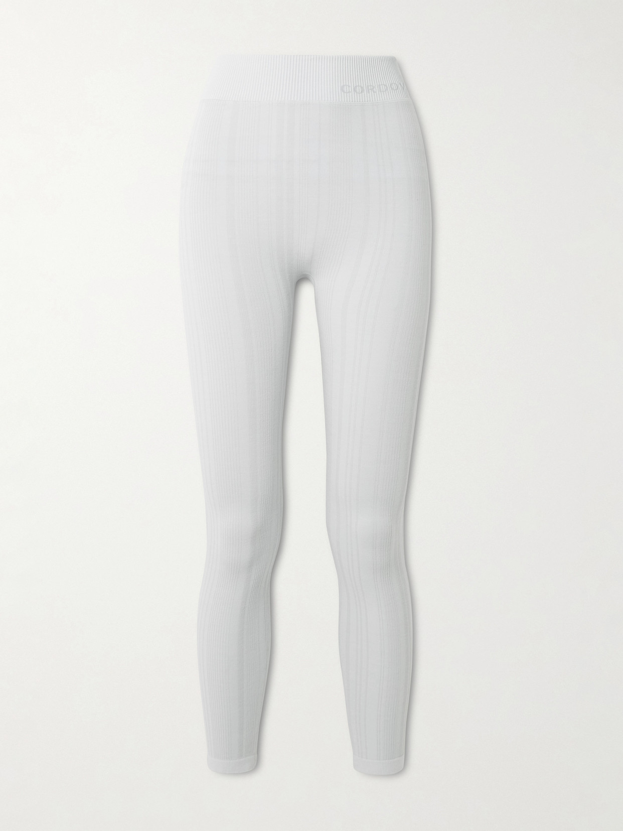 Cordova Sol Ribbed-knit Leggings In White